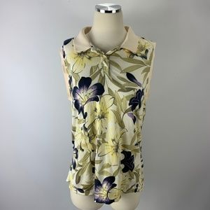 Island Traders Small Sleeveless Blouse Hawaiian